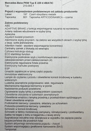 Mercedes-Benz Klasa E cena 176500 przebieg: 68174, rok produkcji 2018 z Olsztyn małe 137